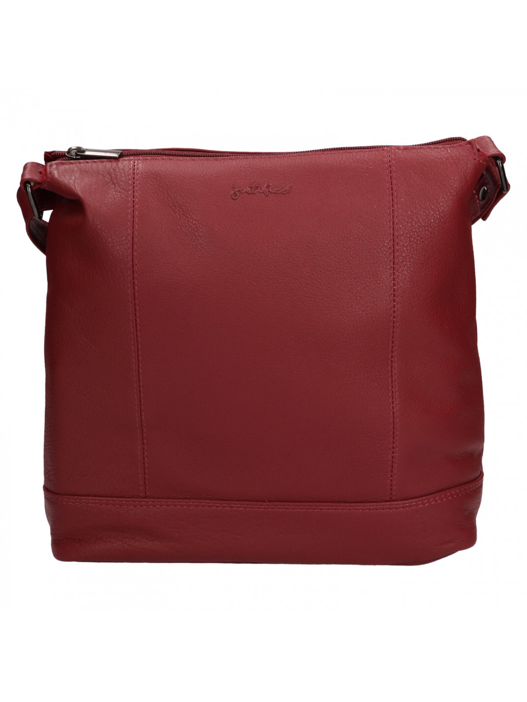 Dámská kožená crossbody kabelka Justified Magda – vínová
